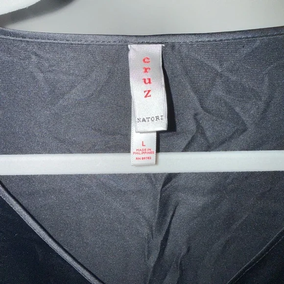 🟢🟢Natori Black Lace Sleeve Chemise - Picture 2 of 3